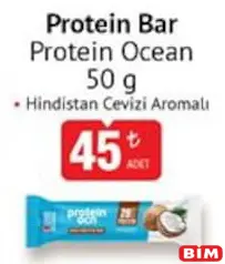 PROTEİN OCEAN PROTEİN BAR HİNDİSTAN CEVİZİ AROMALI 50 G PROTEİN OCEAN PROTEİN BAR HİNDİSTAN CEVİZİ AROMALI 50 G